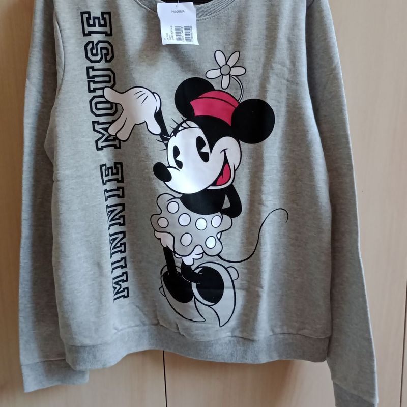 Moletom Cinza Minnie Disney Cativa Nunca Usado 107312726 enjoei