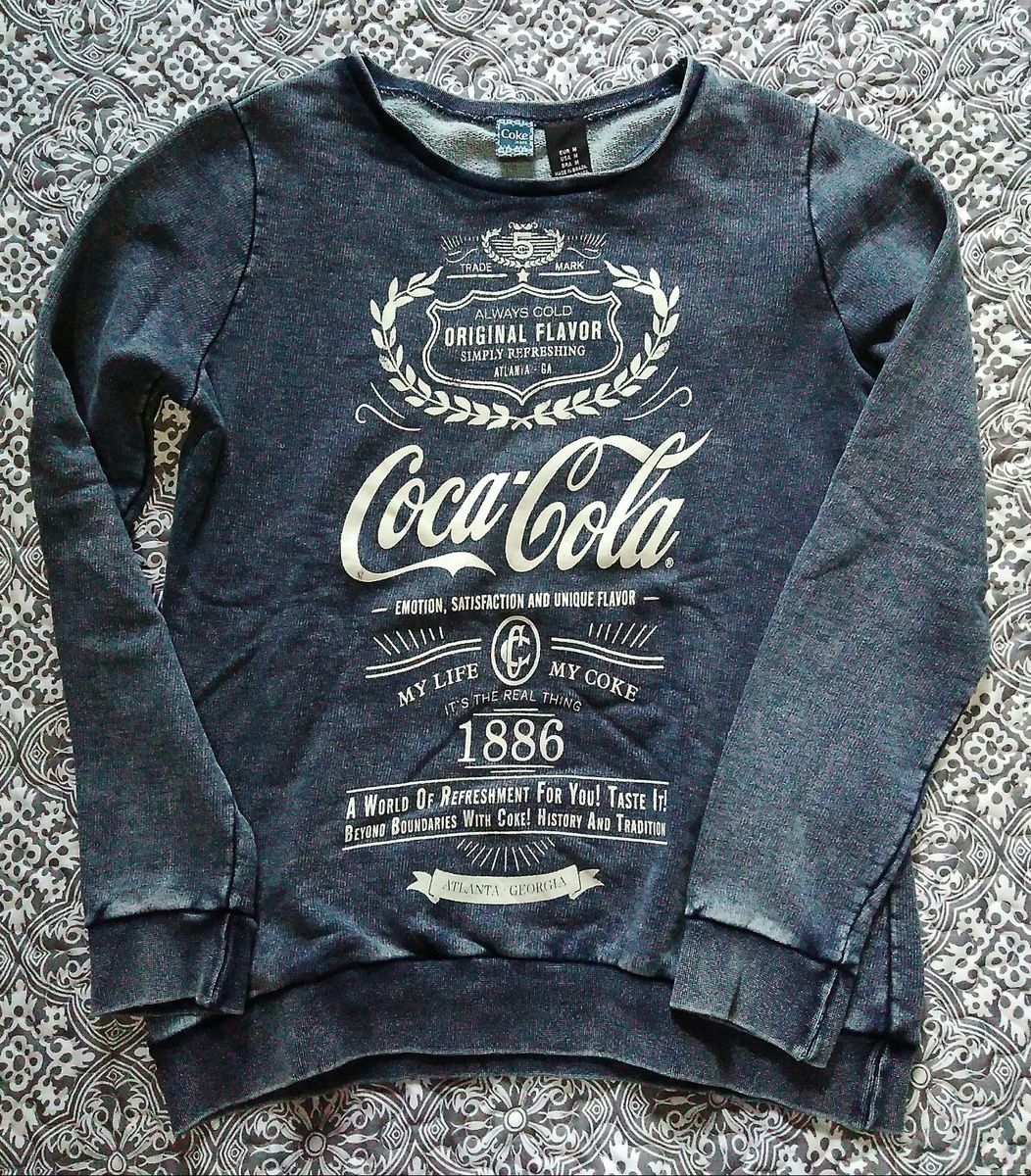 blusa moletom coca cola