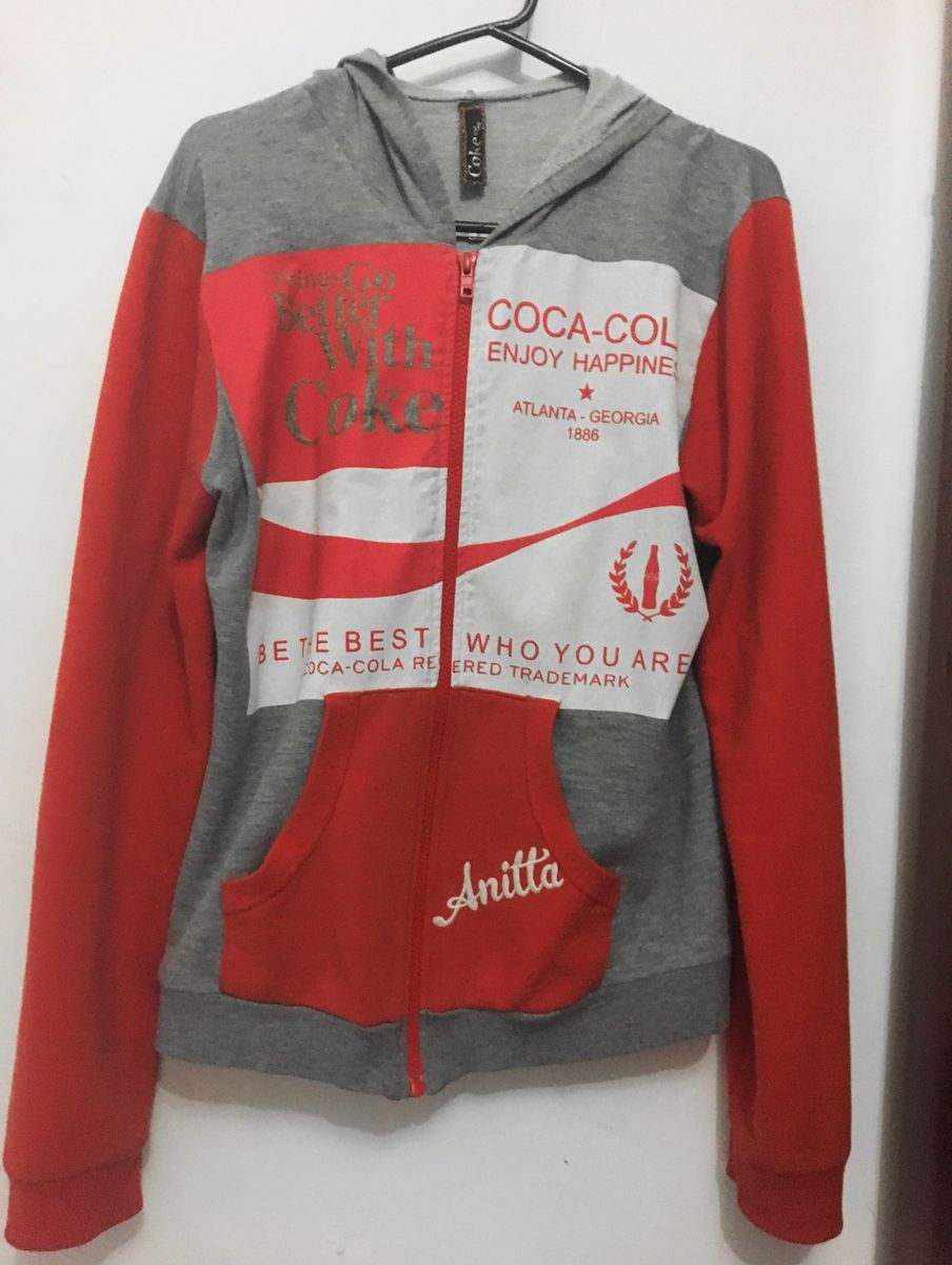 moletom coca cola feminino