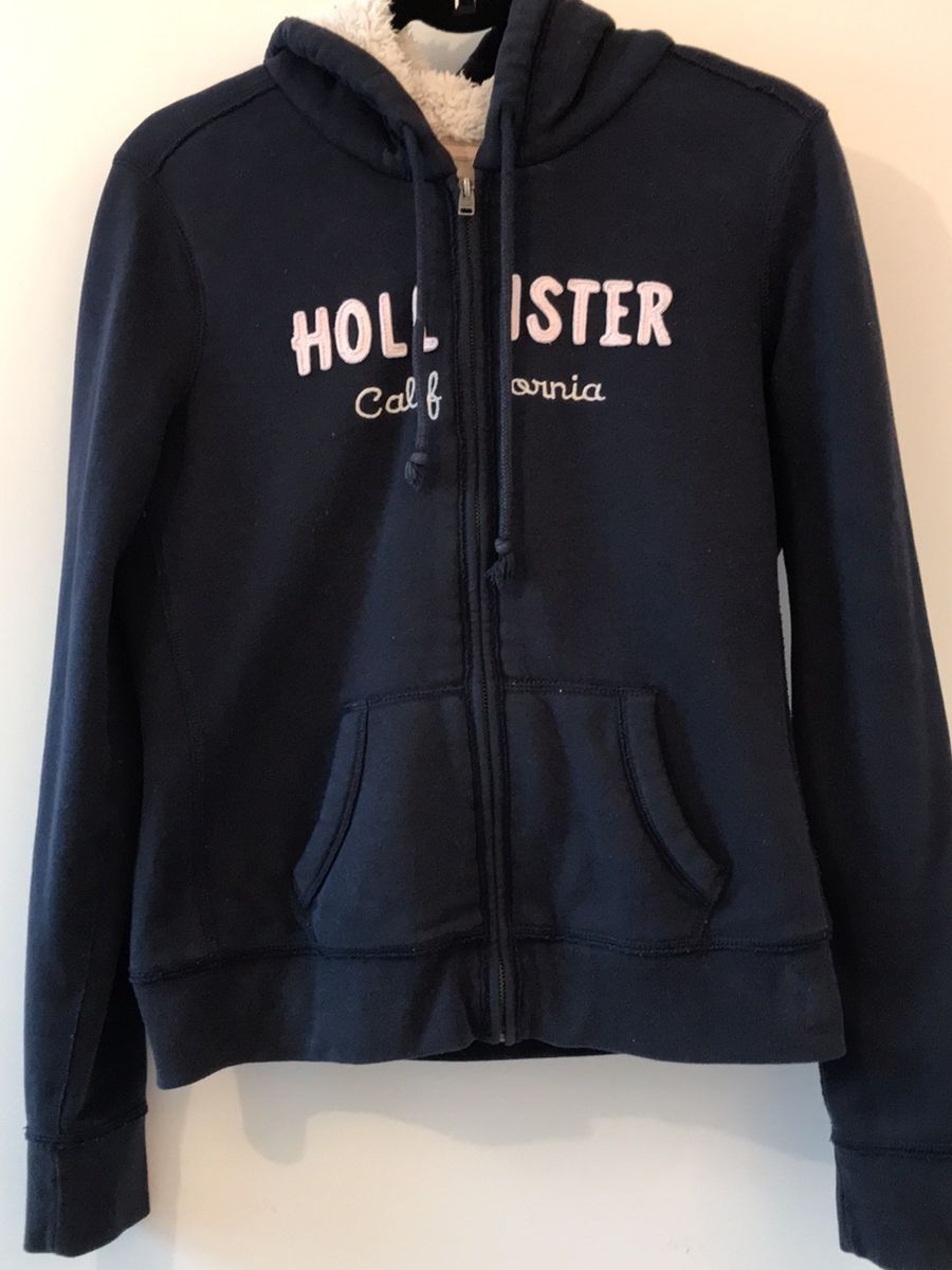 Moletom hollister store feminino com ziper