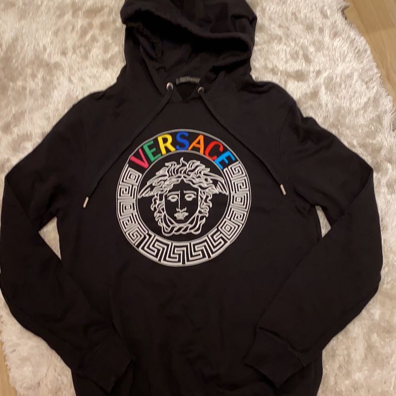 Moletom versace versace homem Moletom Young Versace Original Medusa Motif Preto Infantil