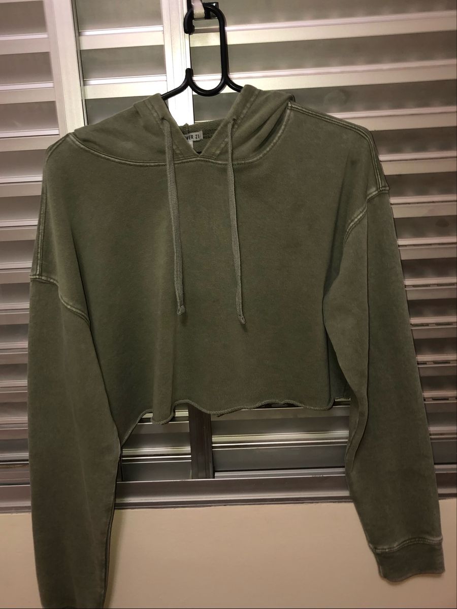 moletom feminino verde militar