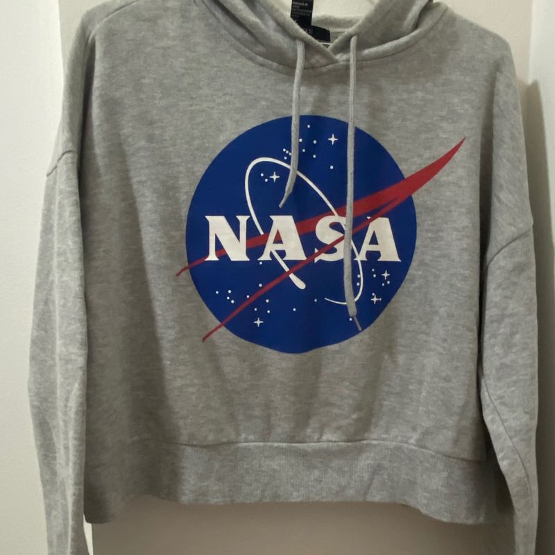 Cropped 2025 Moletom Nasa Forever 21 Tommy Hilfiger Moletom