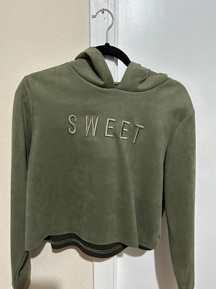 Moletom Cropped Youcom Casaco Feminino Youcom Nunca Usado