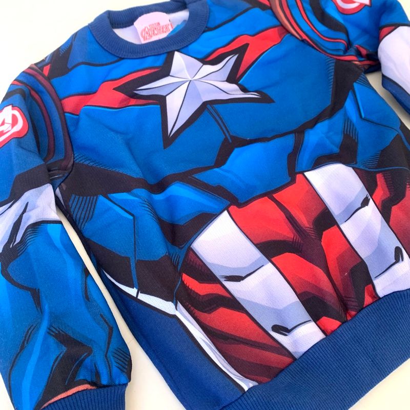 Moletom do hot sale capitao america