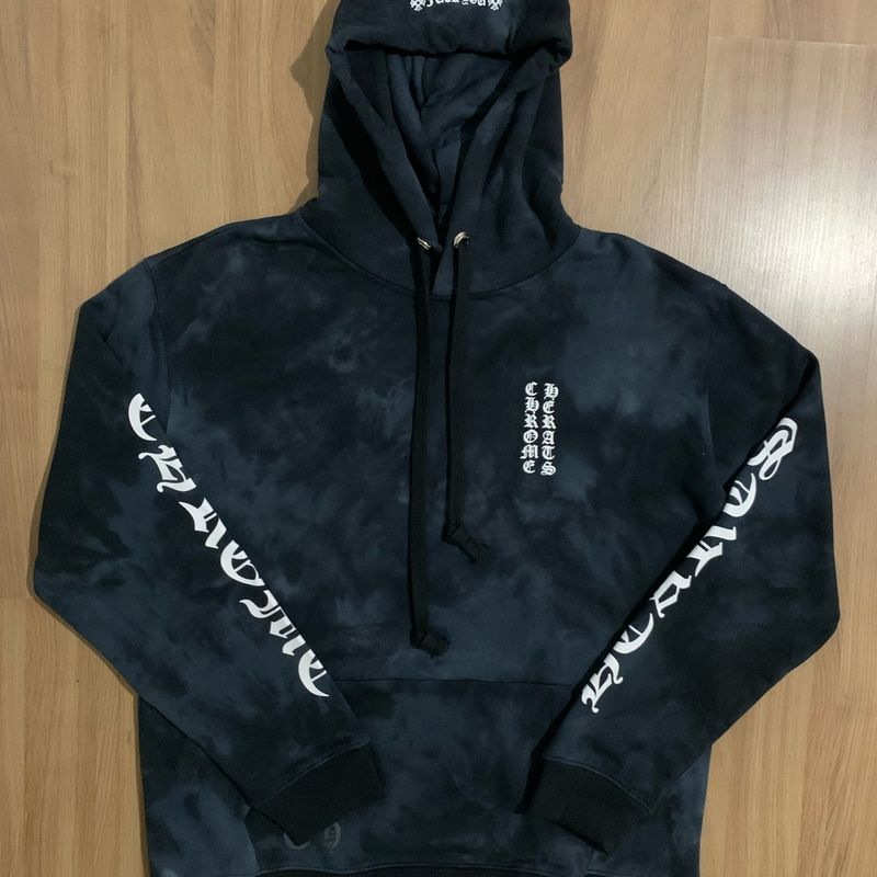 Chrome Hearts Horseshoe Hoodie Black Tie Dye