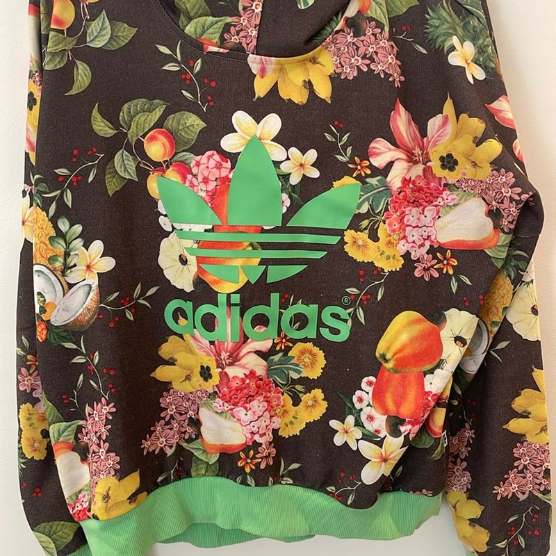 Moletom florido hot sale adidas