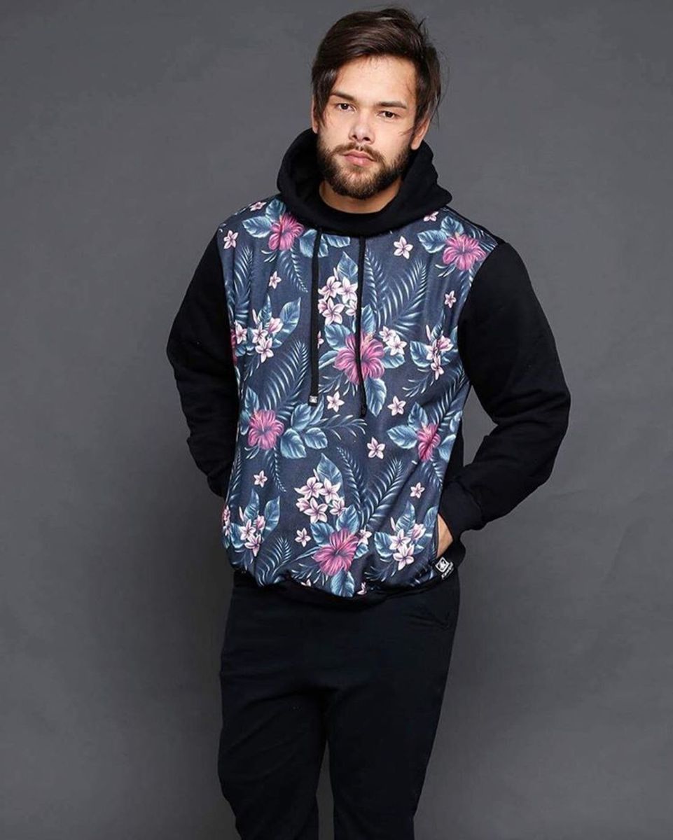 casaco masculino florido