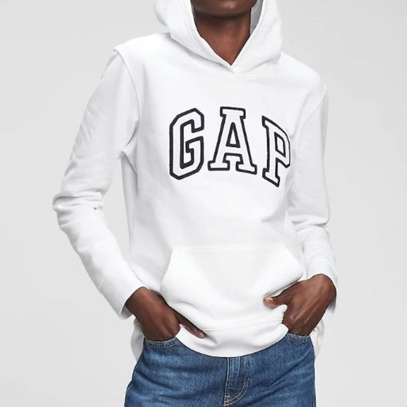 Moletom Gap M Branco com Capuz Masculino Original, Casaco Masculino Gap  Usado 73822299