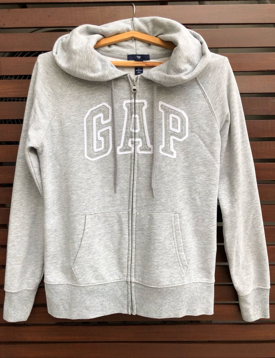 moletom gap cinza masculino