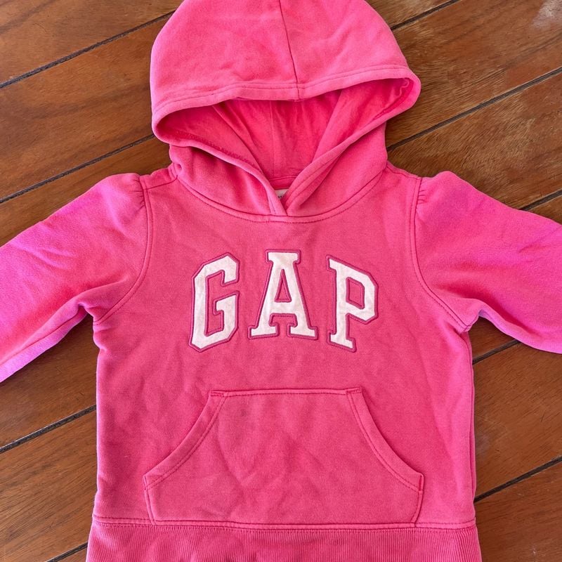 Top Gap Fit Rosa e Cinza  Roupa Infantil para Menina Gap Usado