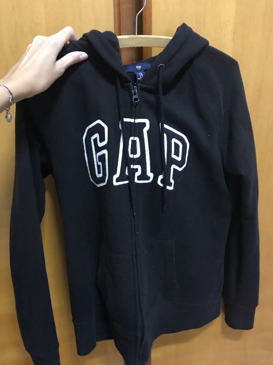 moletom gap preto feminino