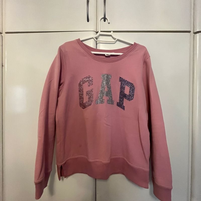 Moletom gap hot sale feminino rosa