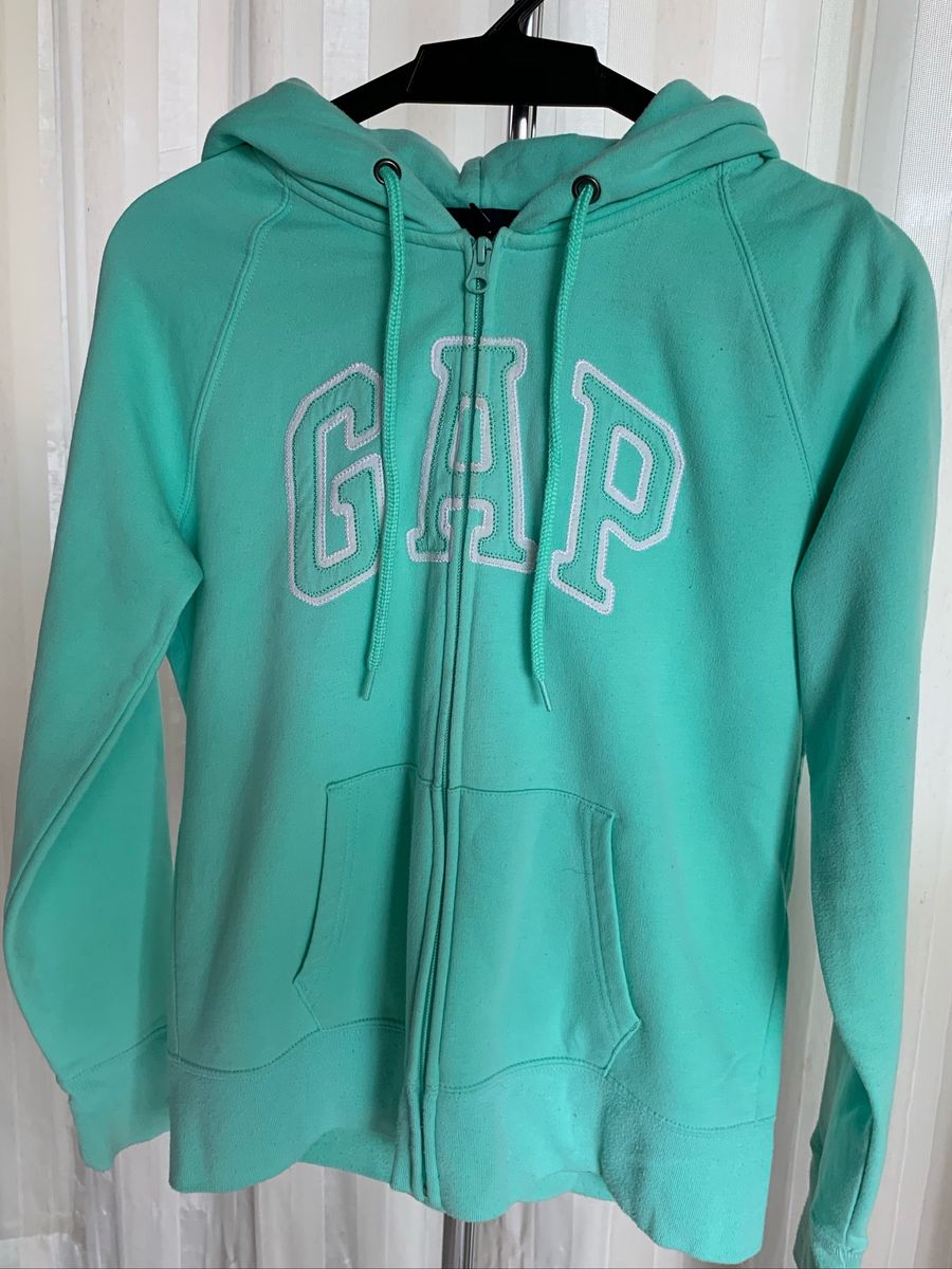 Moletom Gap Tam P Adulto, Lindo, Verde Água | Blusa Feminina Gap Usado 38700266 | enjoei