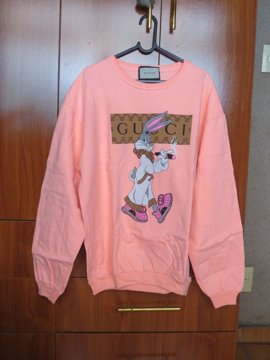 Casaco Gucci Moletom Da Gucci Feminino Original Moletom Gucci Rosa