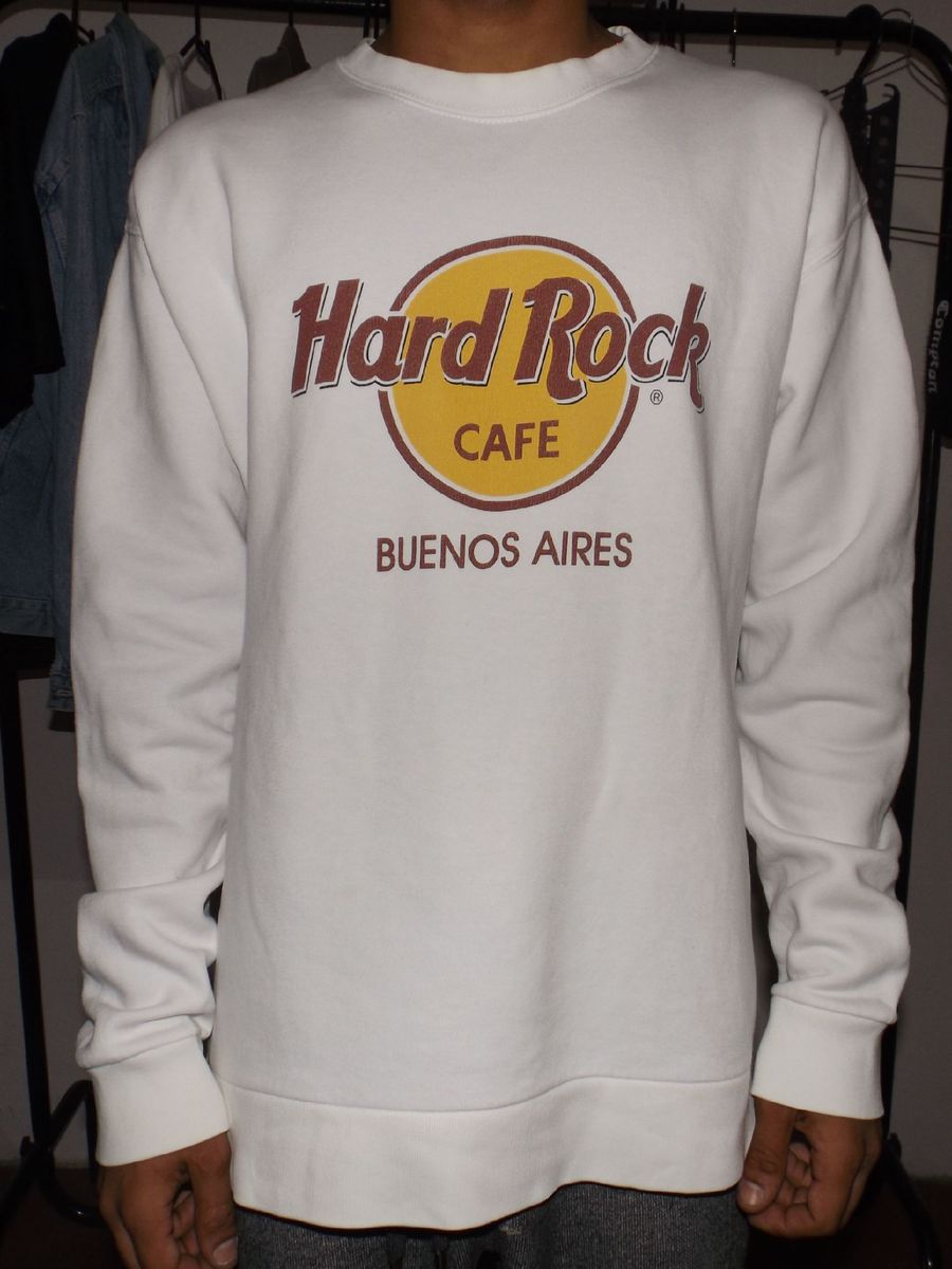 moletom hard rock cafe branco