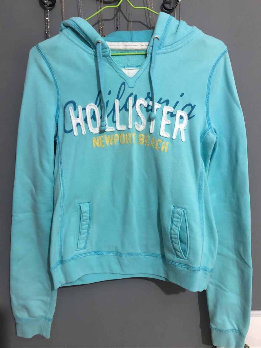 moletom hollister azul