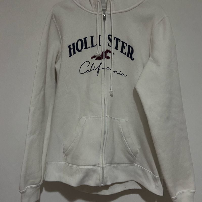 Moletom shops branco hollister