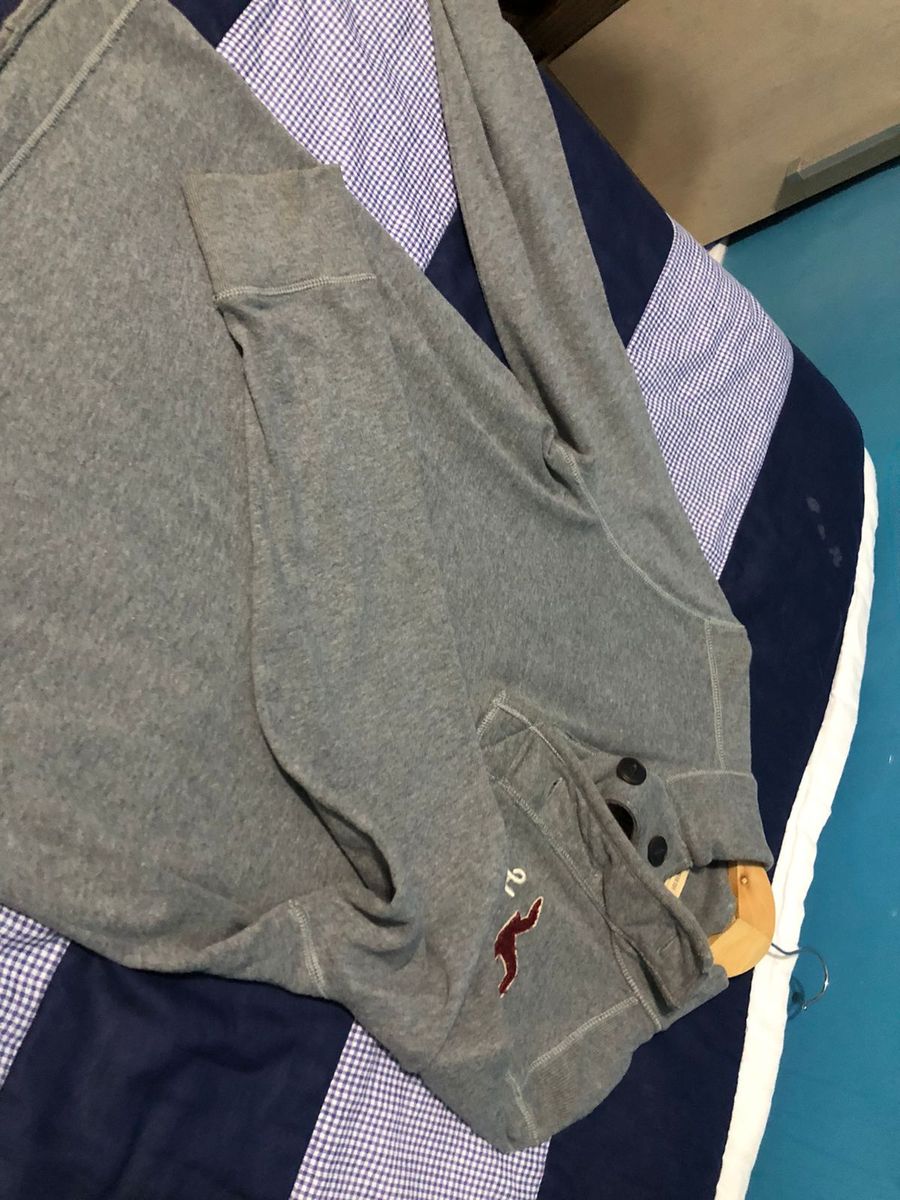 Moletom Hollister California Surf Club Gola Alta Original Casaco