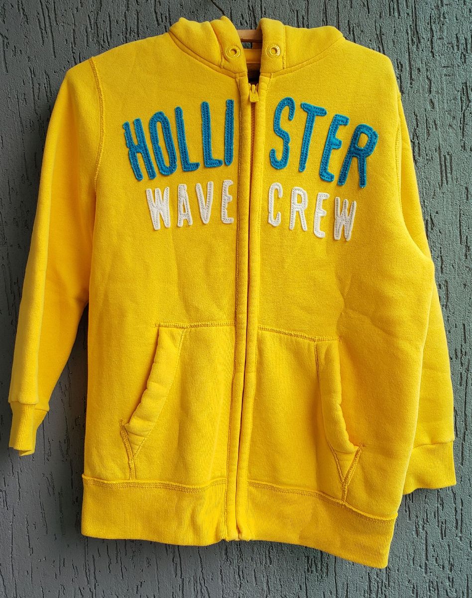 moletom hollister amarelo