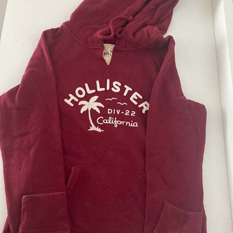 Vinho Moletons Hollister Moletom Hollister Vinho Hollister Usado