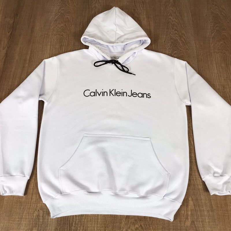 Moletom calvin best sale klein branco