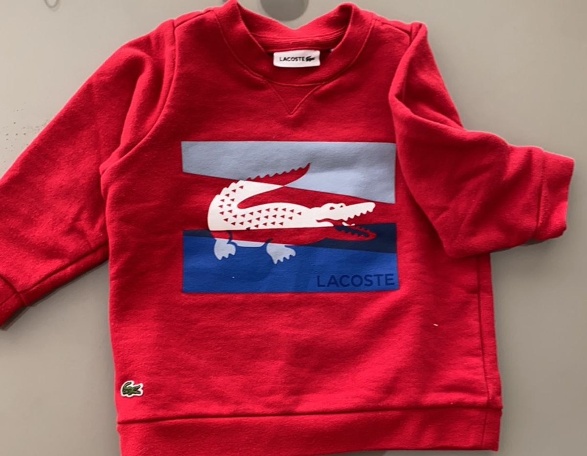 moletom lacoste infantil