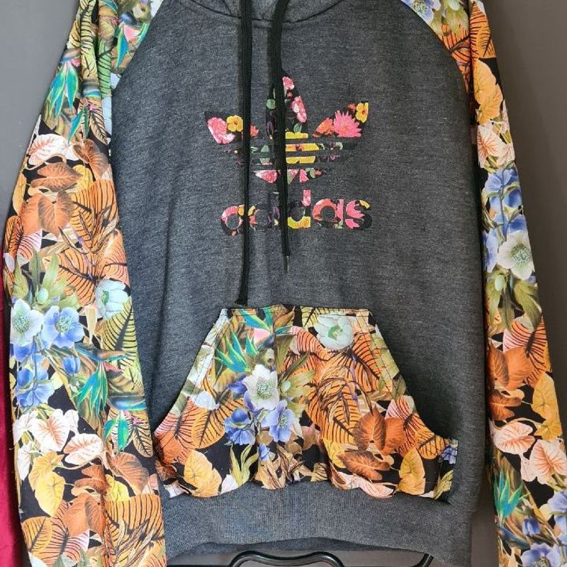 Adidas on sale floral sweatshirt