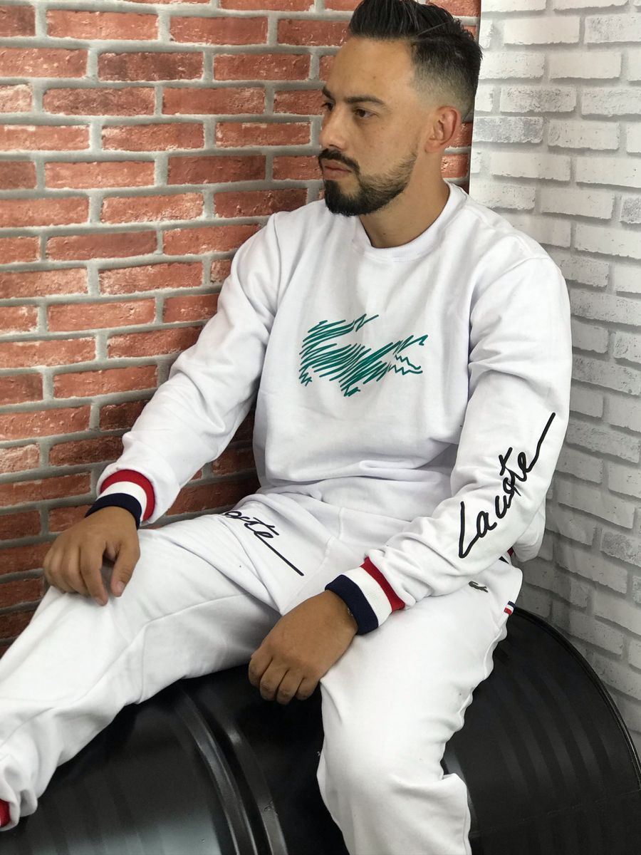 Moletom store branco lacoste