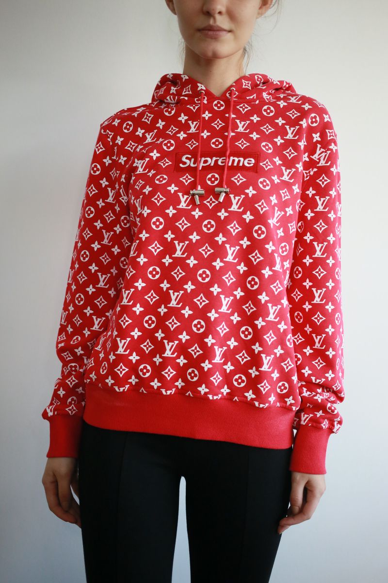 supreme moletom vermelho