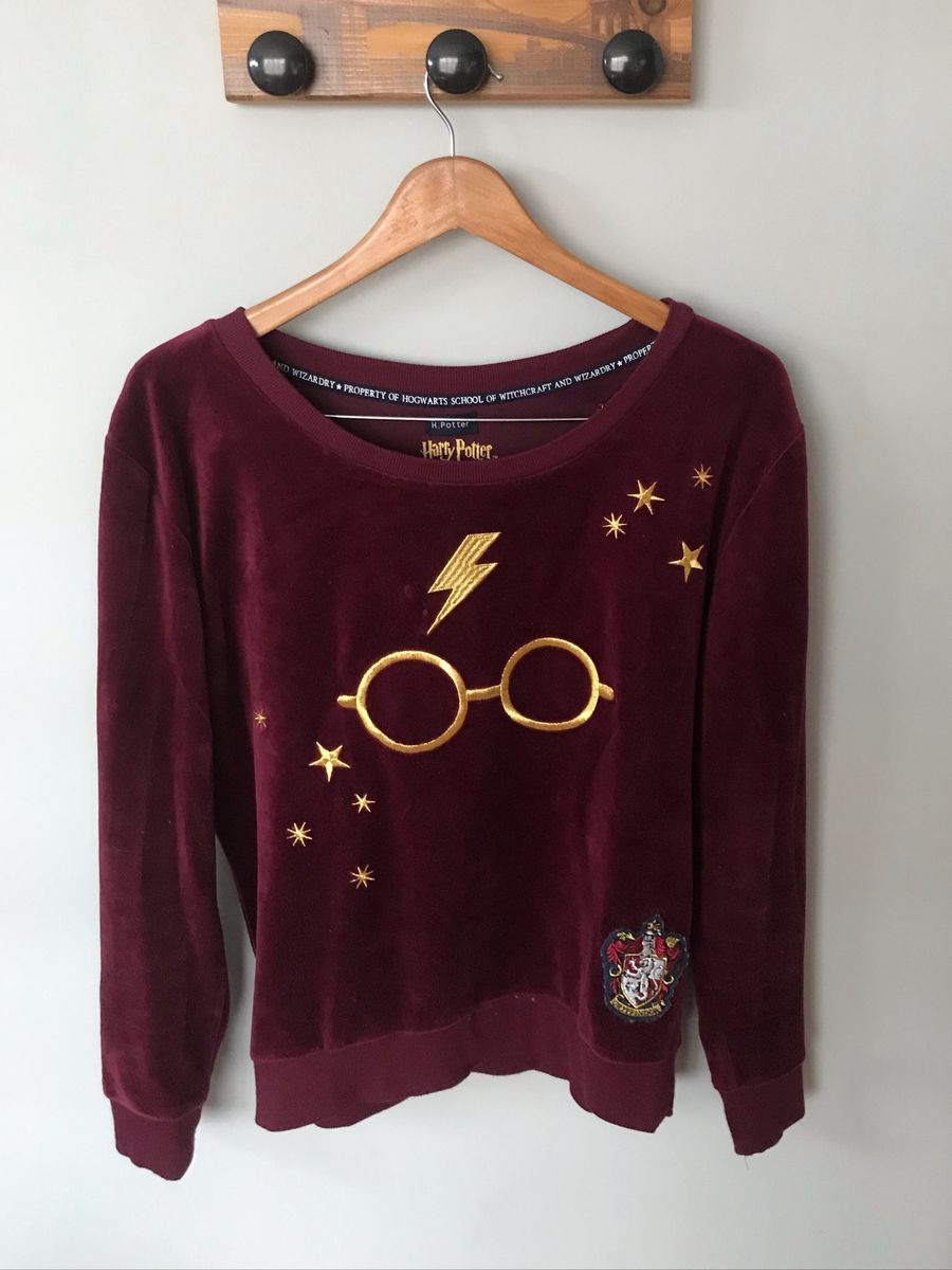 blusa moletom feminina harry potter