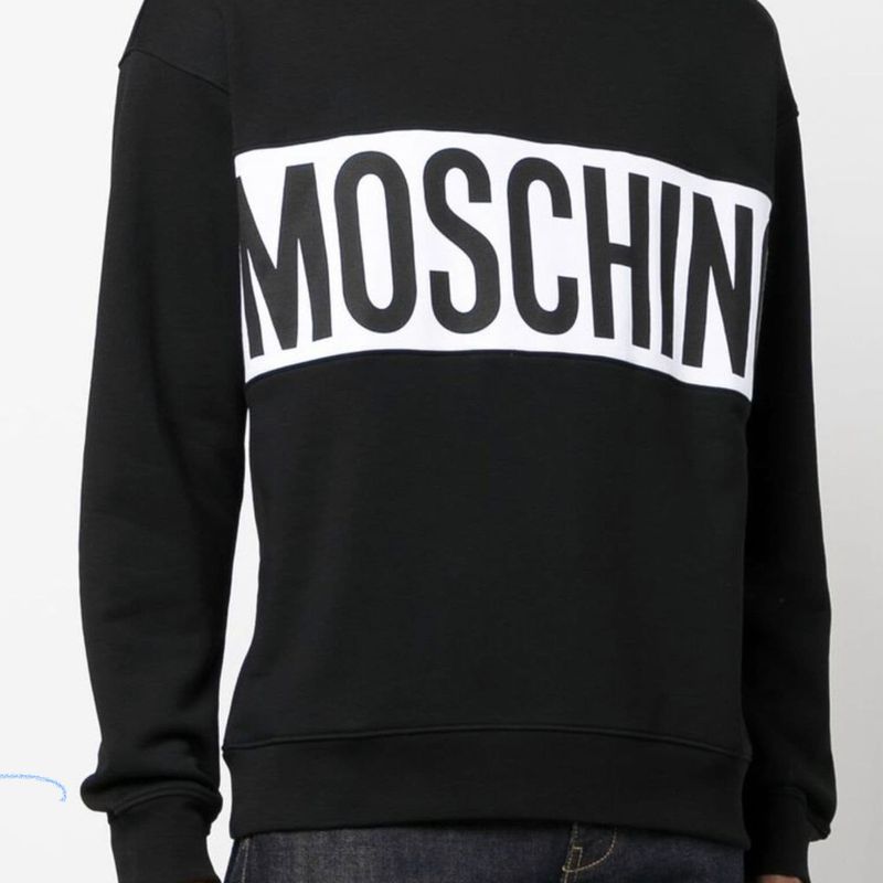 Moletom moschino hot sale masculino