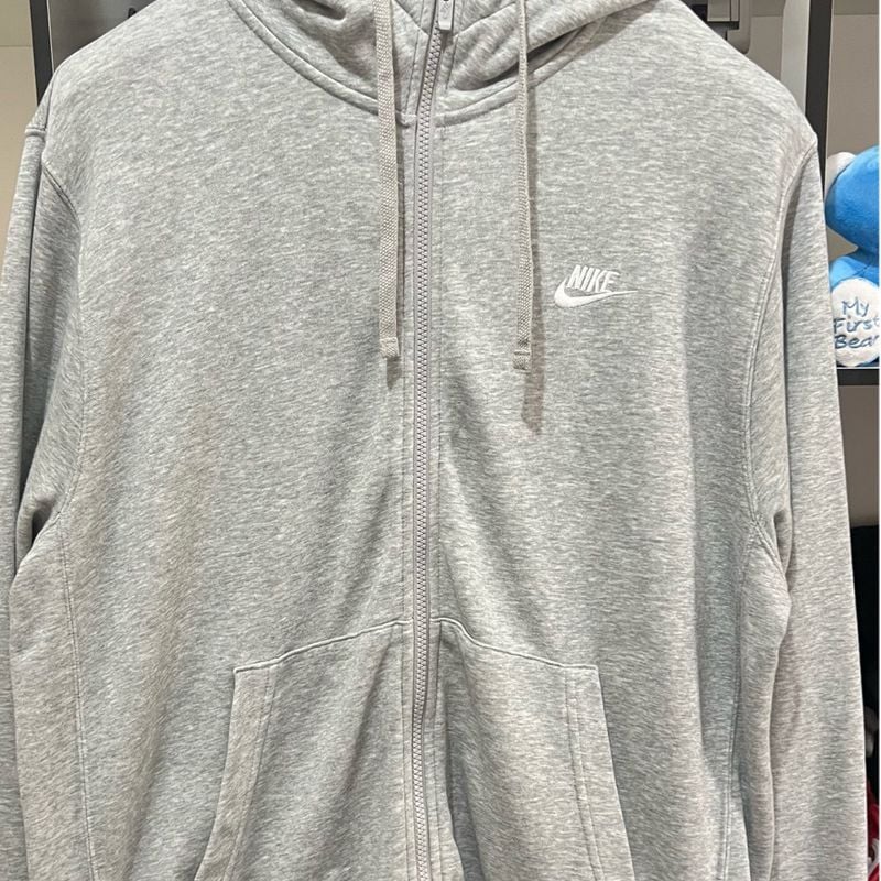 Moletom nike best sale cinza masculino