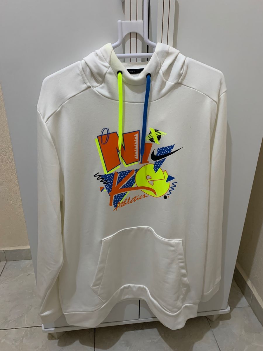 Moletom Nike Athletics Branco Casaco Masculino Nike Usado 93879533  enjoei