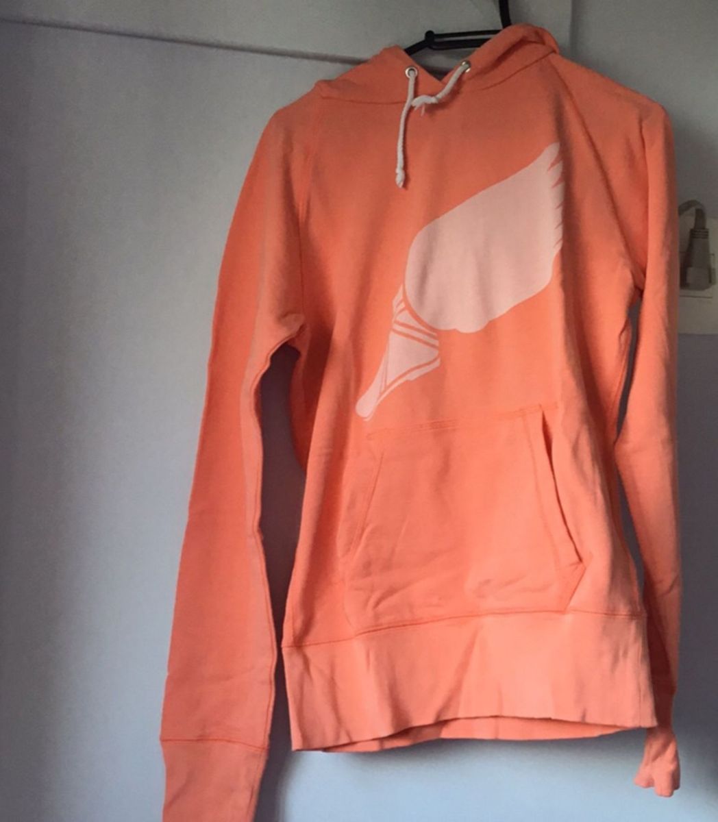 moletom laranja nike