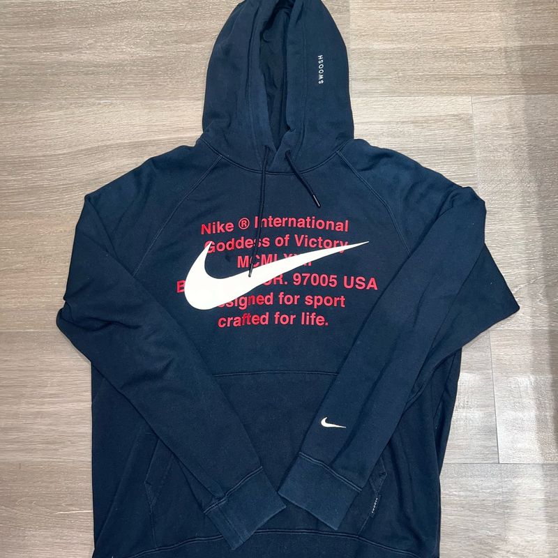 Moletom Nike Swoosh Preto Nike Usado 100135751 enjoei