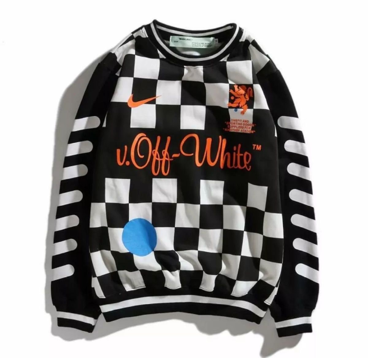 moletom nike off white logo