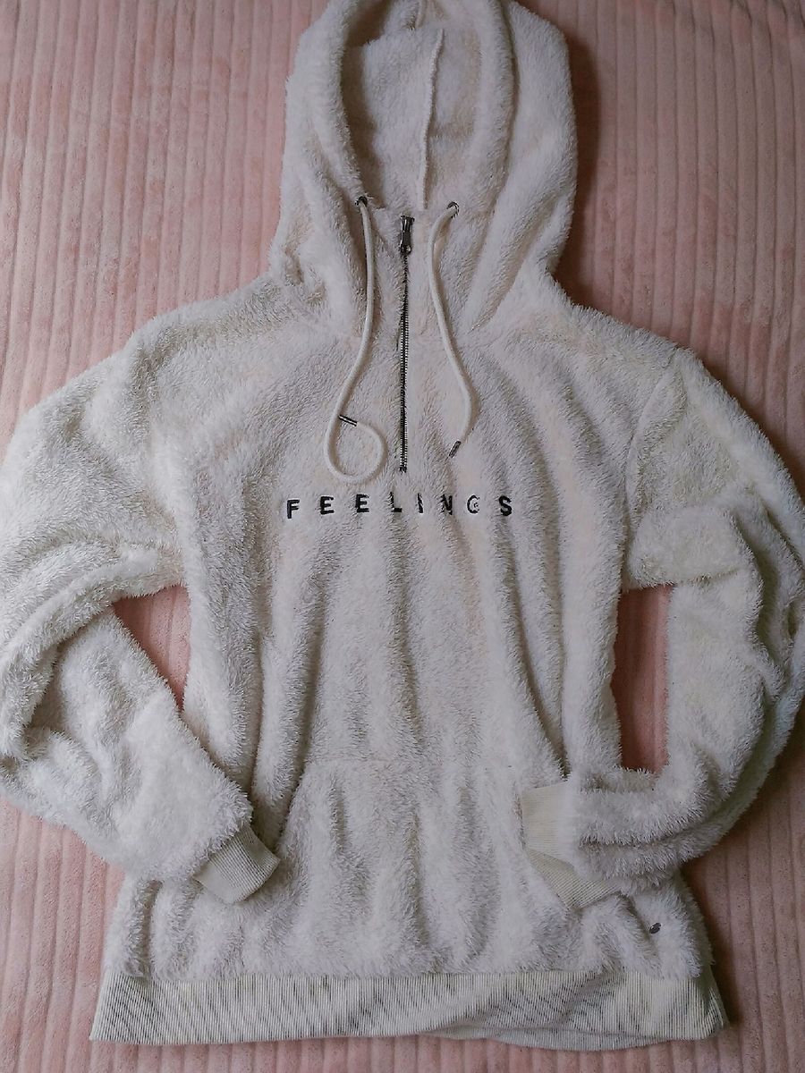 Moletom pelinho hot sale feminino