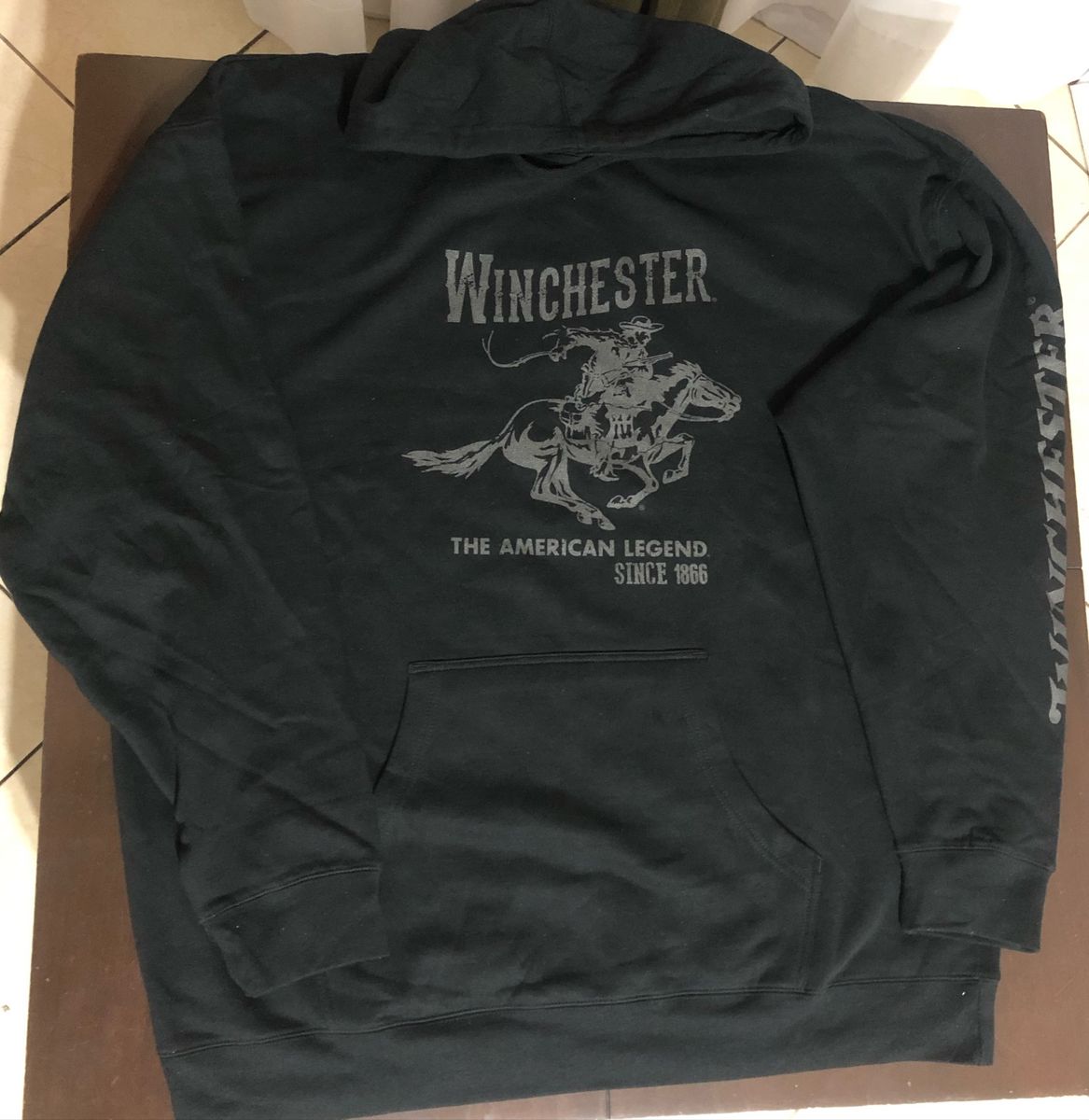 Moletom Preto Winchester | Casaco Masculino Winchester Usado 45617328 | enjoei