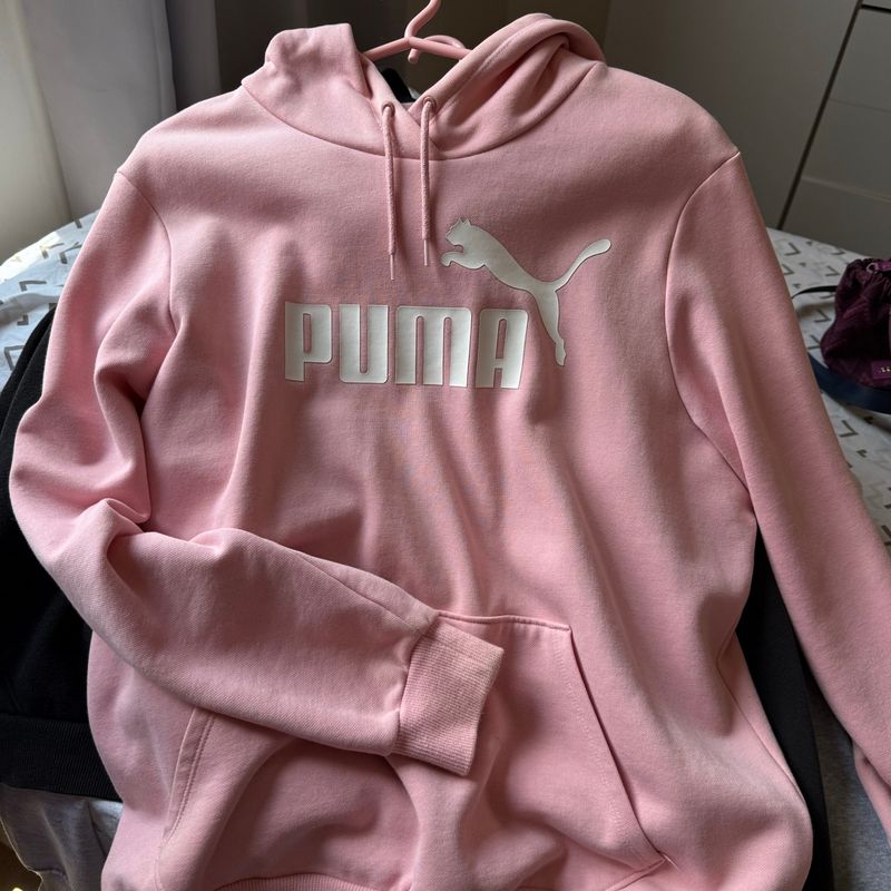 Moletom Puma Rosa Original Puma Nunca Usado 130413450 enjoei