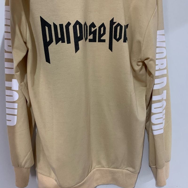 Moletom Purpose Tour- Justin Bieber Usado 100148648 enjoei