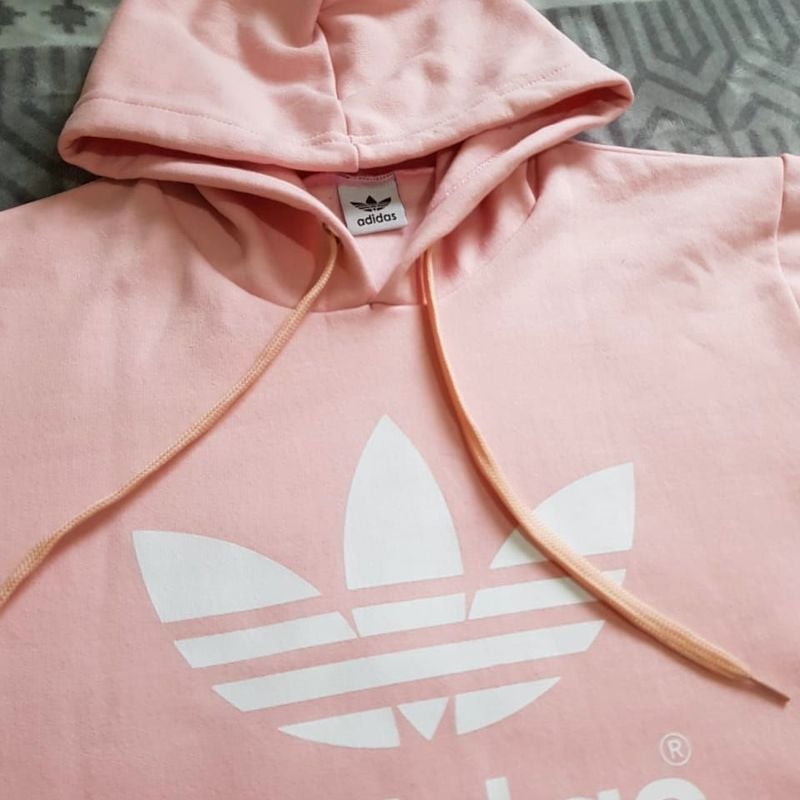 Moletom rosa best sale bebe adidas