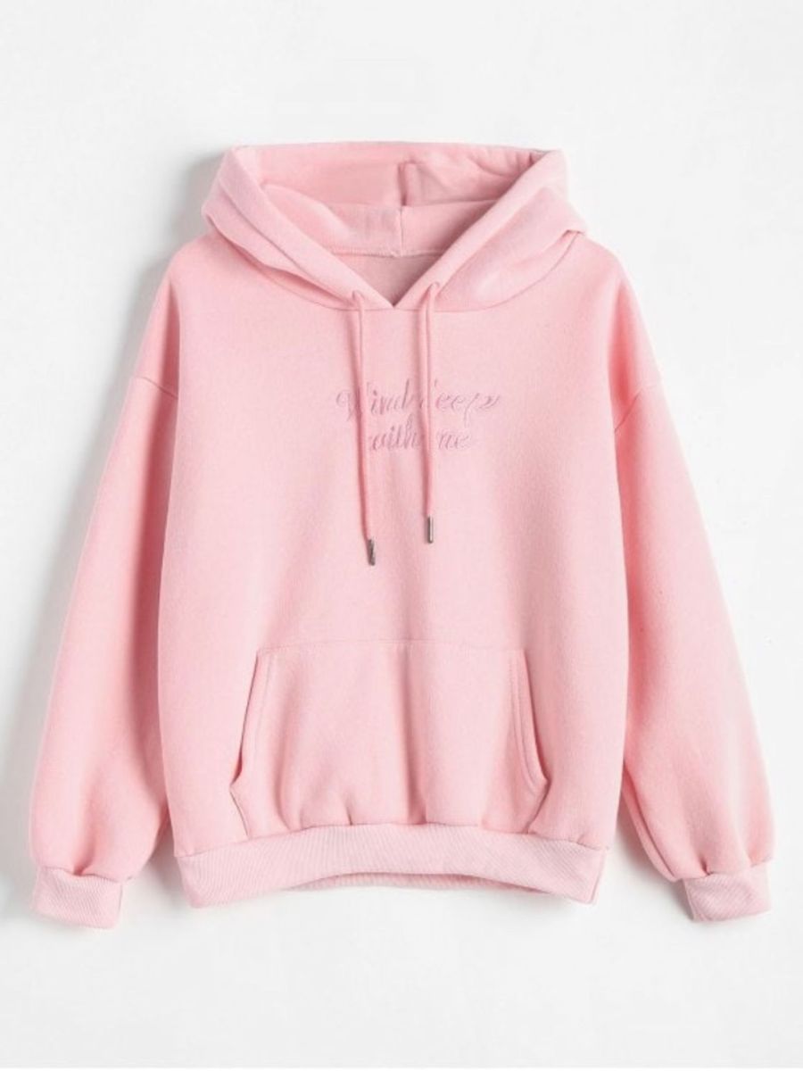 moletom feminino rosa bebe