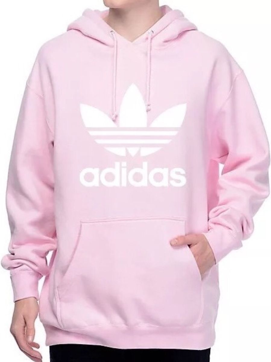 moletom rosa bebe adidas