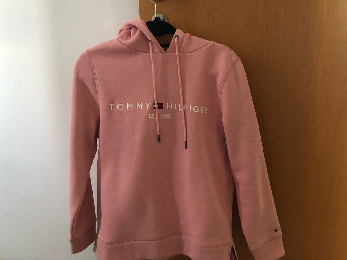 moletom tommy hilfiger rosa