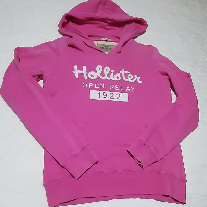 Moletom sales hollister rosa