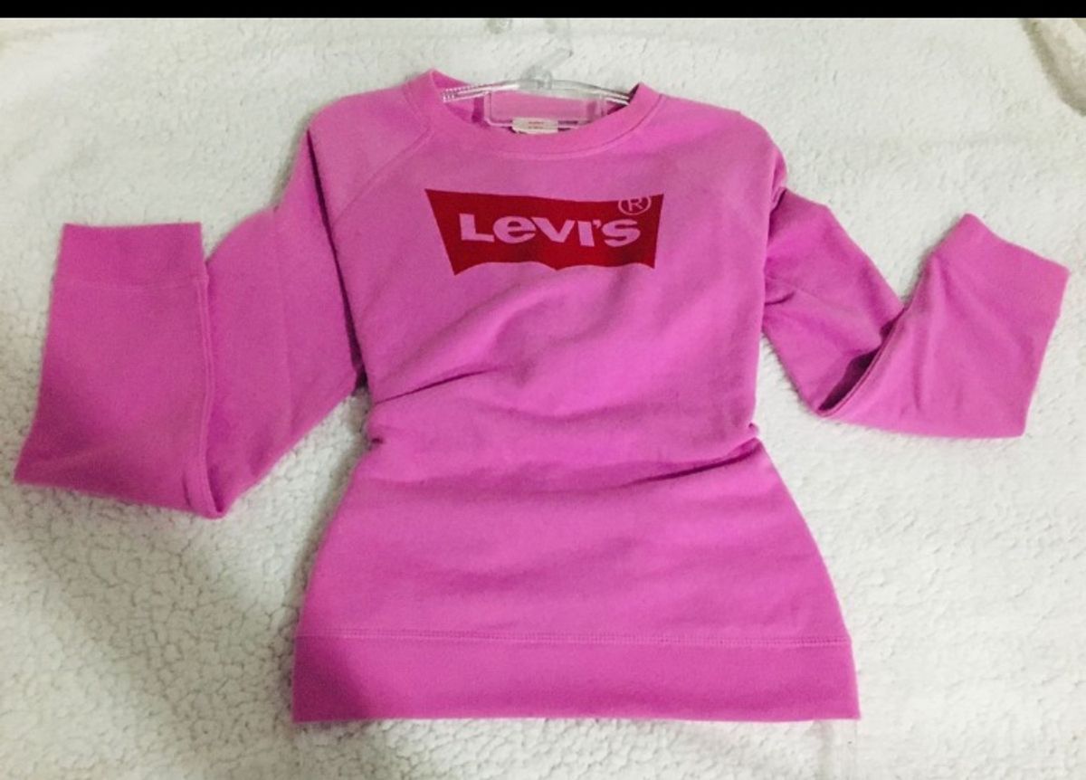 moletom rosa levis