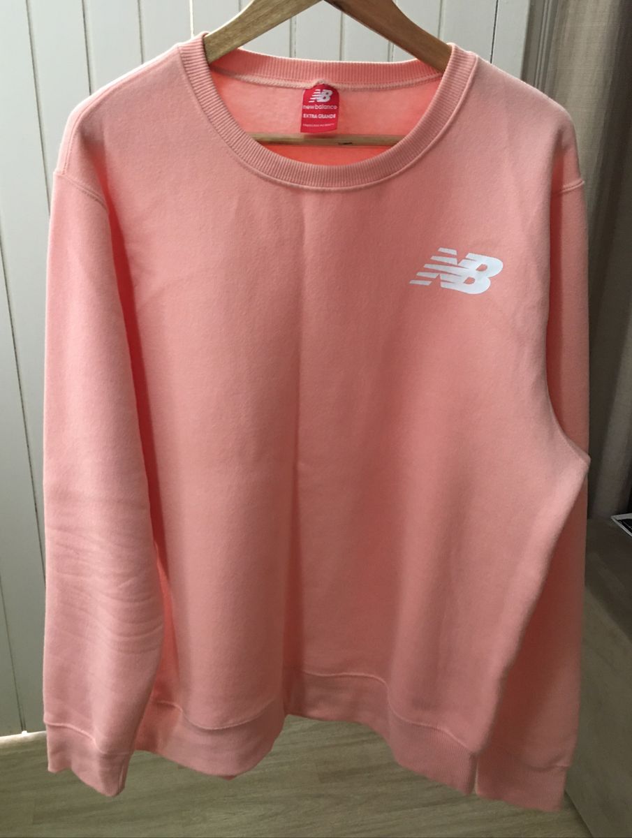 moletom rosa new balance
