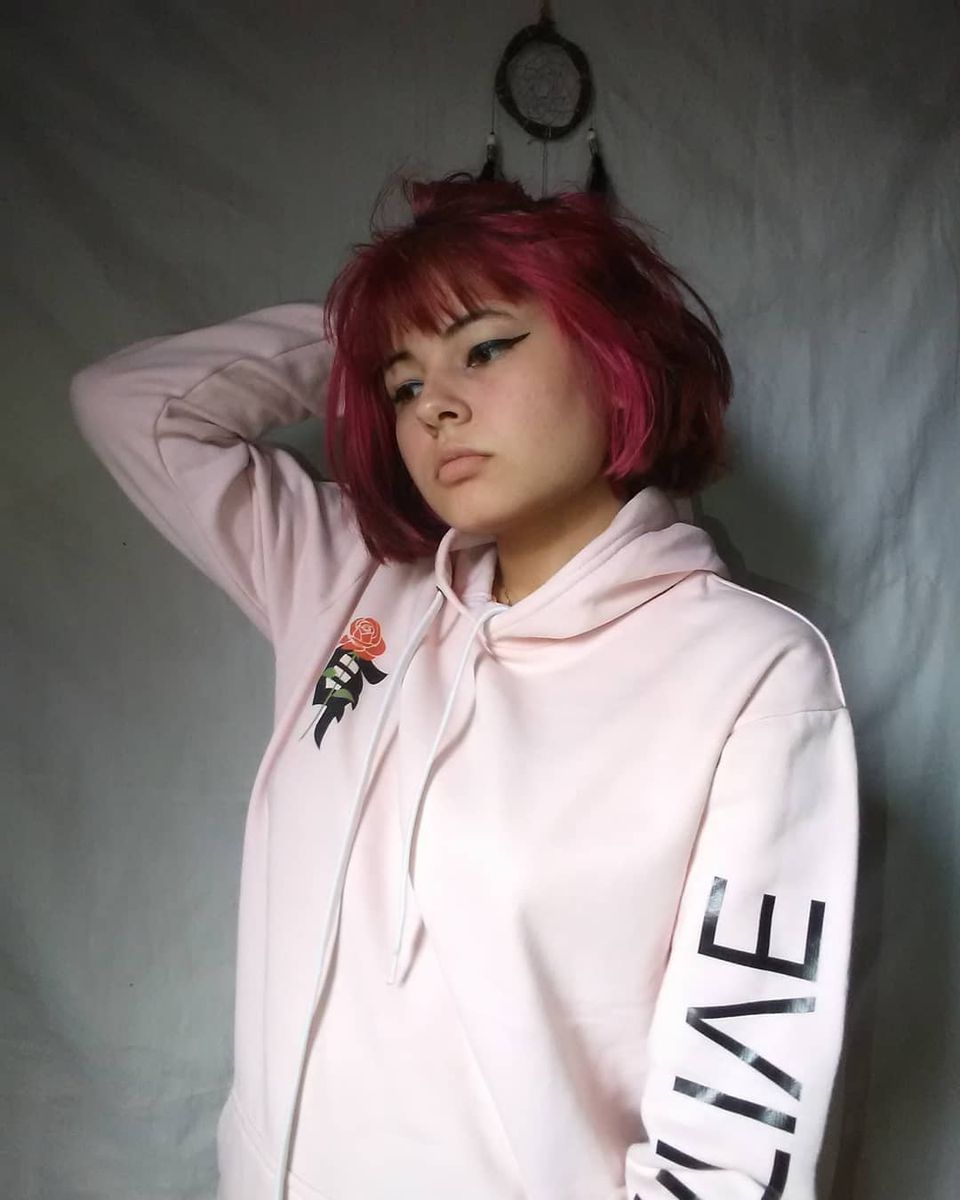 casaco primitive rosa