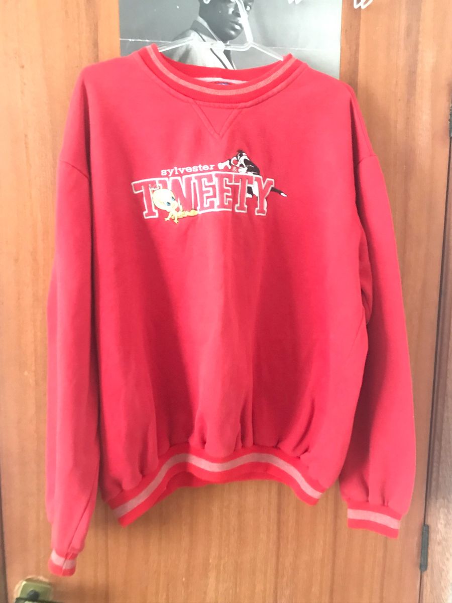 moletom looney tunes rosa